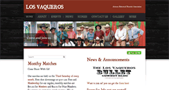 Desktop Screenshot of losvaqueros.org