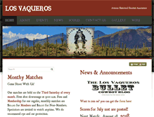 Tablet Screenshot of losvaqueros.org